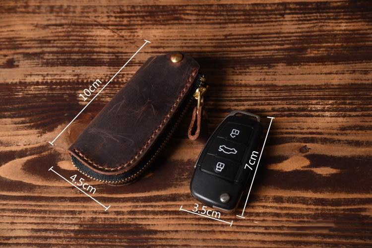Vintage Genuine Leather Car key holder Men