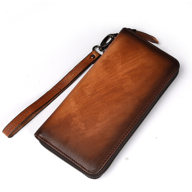 Wallet Men Genuine Leather Men's Long Clutch Handbag